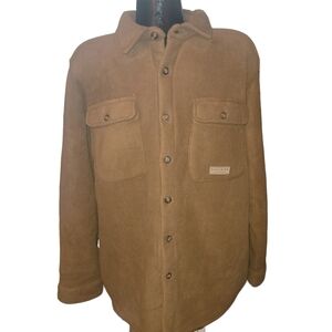 Bass Creek Outfitters Tan Mens Fleece Shacket L